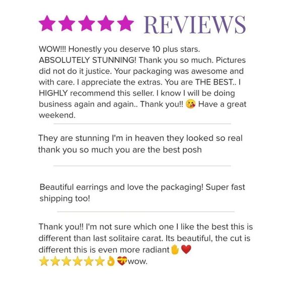 1 Carat Princess Cut Lab Created Diamond Stud Earrings Square Stud Earri… - Picture 6 of 12